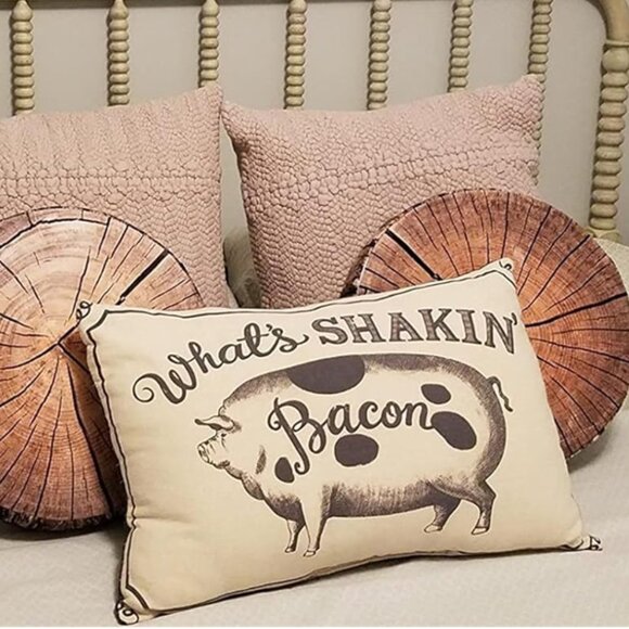What's SHAKIN' Bacon Throw Pillow - Picture 1 of 9